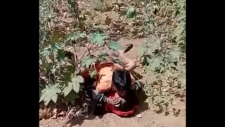 Desi gf bf caught fucking in farms