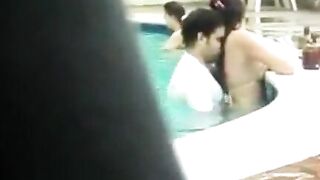 Mumbai couple getting horny in swimming pool