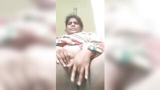 Marathi college professor playing with her horny chut