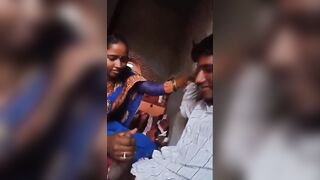 Naughty marathi wife playing with huubby’s lund